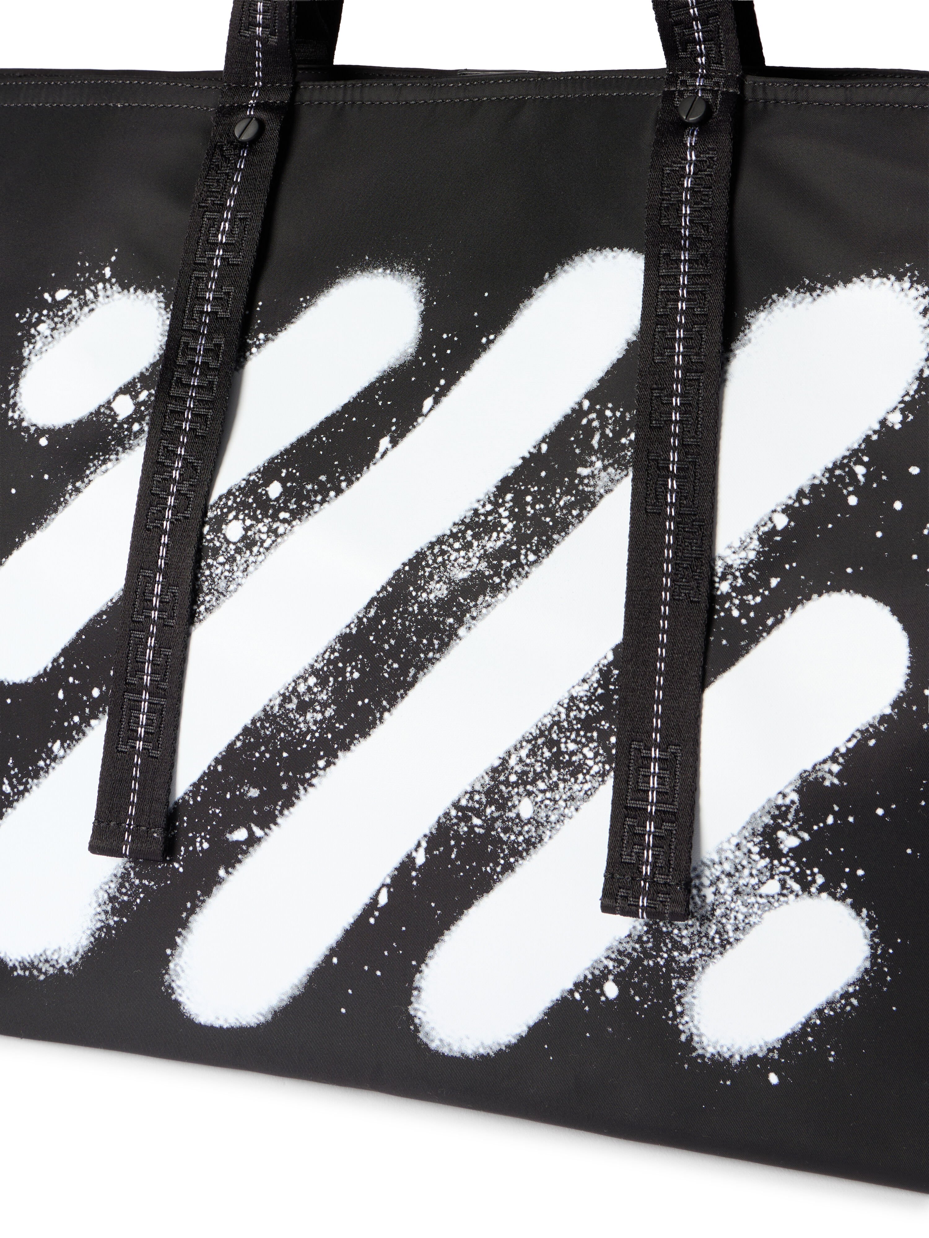 Diagonal Spray Day Off Tote Bag OFF WHITE Diagonal Spray Day Off Tote Bag BLACK - WHITE OMNA20JF25FAB001