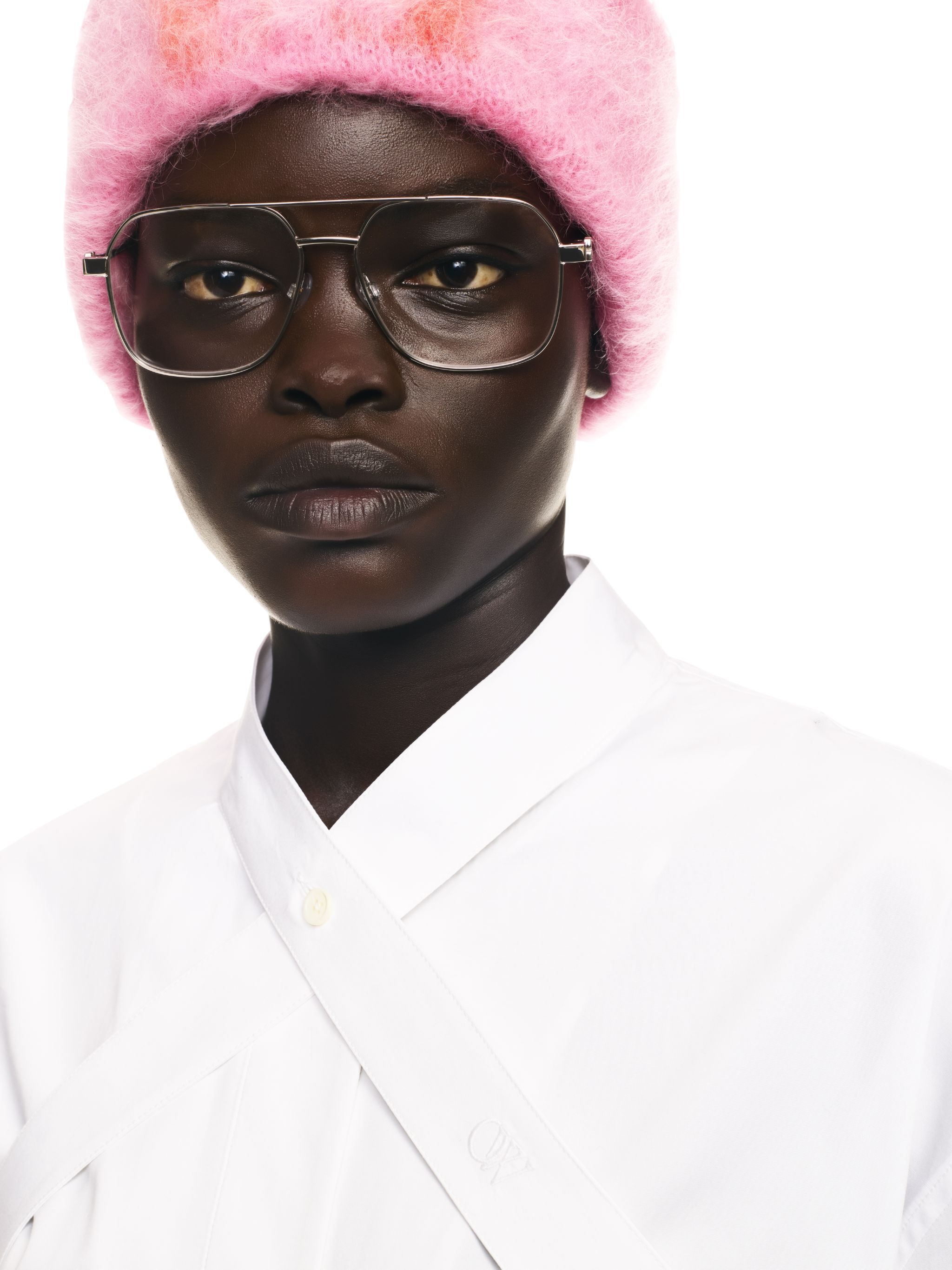 OFF WHITE Poplin Cross Over Shir WHITE OWGE017F24FAB001