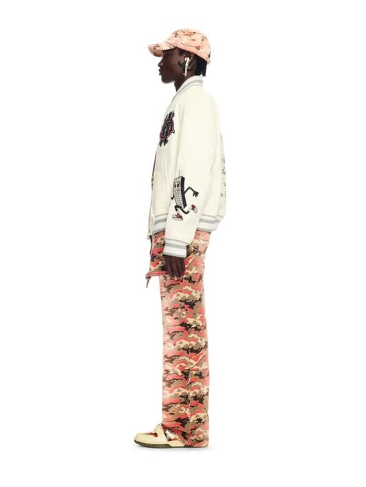 weiße leder kristall collegejacke OFF WHITE weiße leder kristall collegejacke WHITE OMJA123Z25LEA002