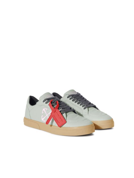 OFF WHITE New Low Vulcanized Calf Leather GREEN OMIA293F24LEA001