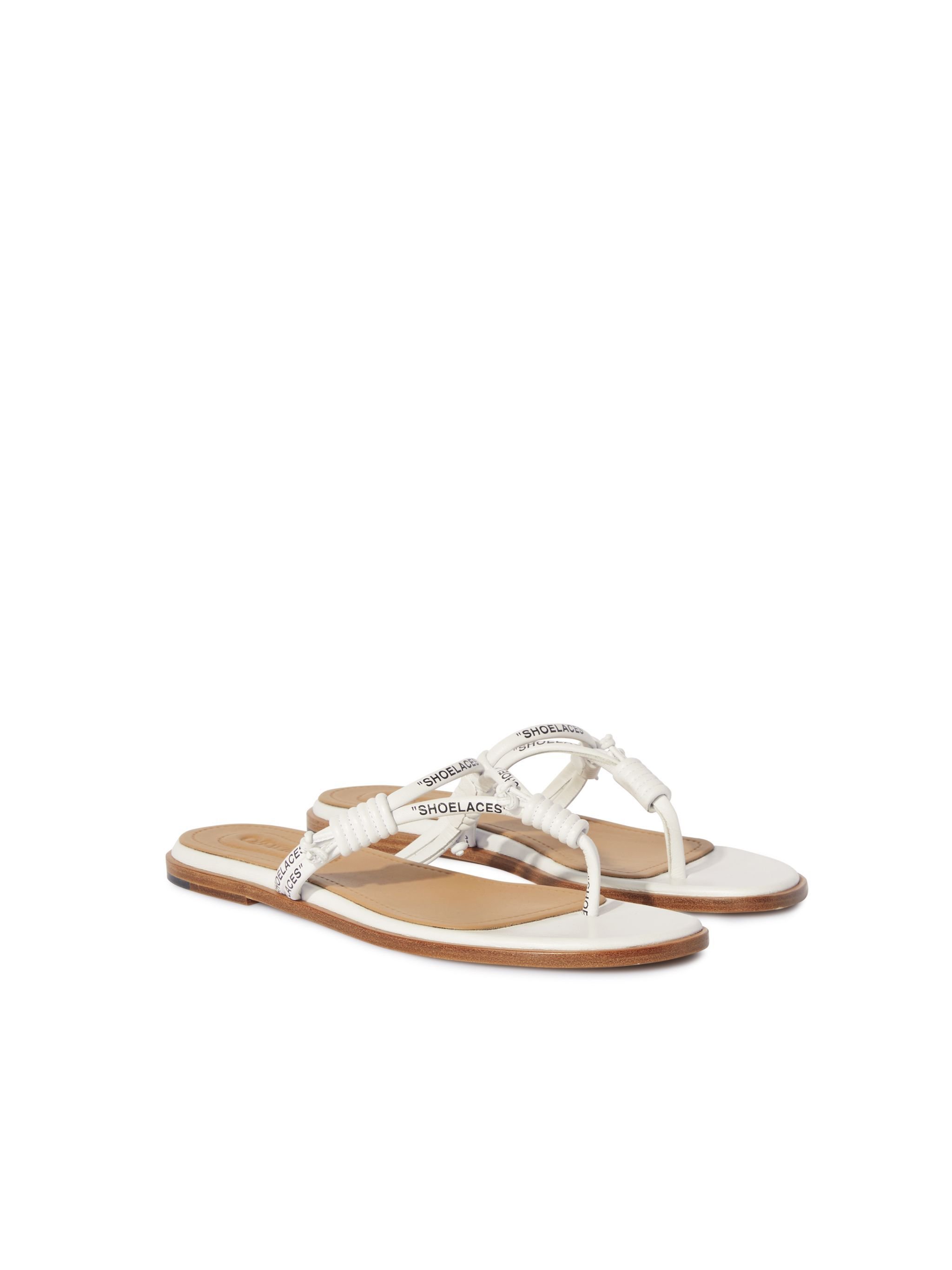 OFF WHITE Weiße Schnürbänder Sandalen WEISS OWIH05DS25LEA001