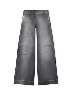 OFF WHITE Denim Toybox Cargo Pants BLEACH BLACK-NO COLOR OWYB01IF25DEN001