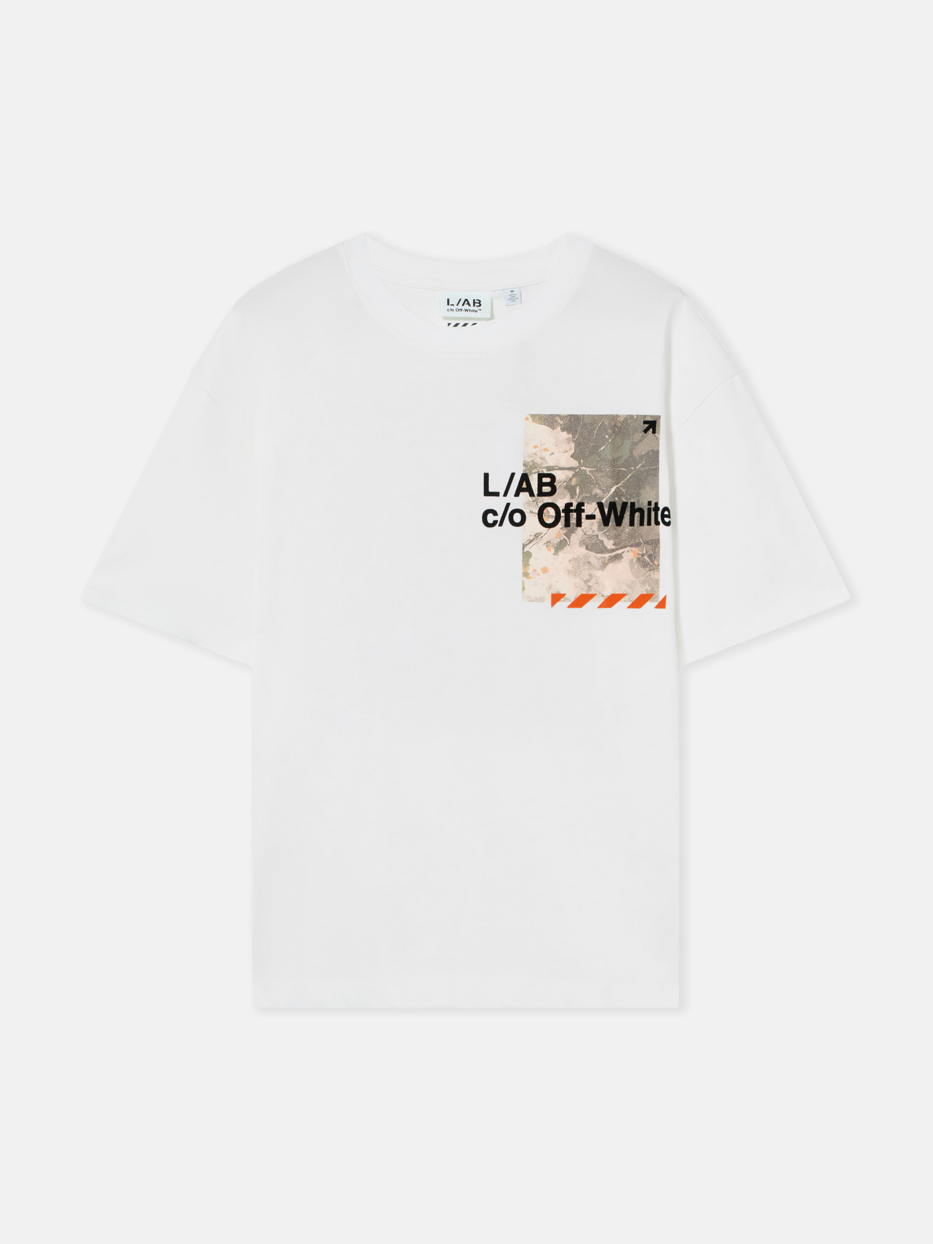 L/AB Camouflage T-Shirt LAB L/AB Camouflage T-Shirt WHITE 44LABF26T075