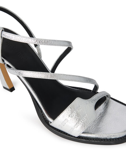 Zip Tie Loop Sandals OFF WHITE Zip Tie Loop Sandals SILVER - SILVER OWIH003F25LEA001