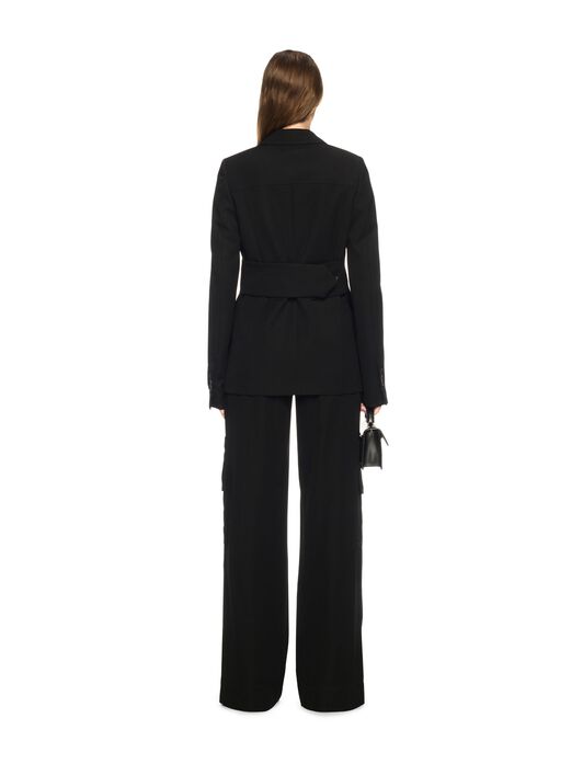 OFF WHITE Pantaloni Cargo Toybox Neri In Lana NERO OWCF026S25FAB003