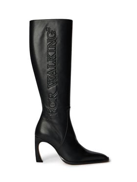 OFF WHITE For Walking Loop Boots BLACK -BLACK OWIE04LF25LEA001
