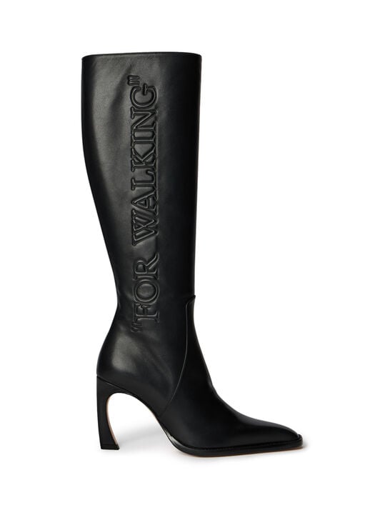 For Walking Loop Boots OFF WHITE For Walking Loop Boots BLACK -BLACK OWIE04LF25LEA001