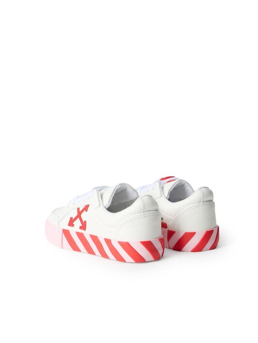 OFF WHITE Vulcanized Low Sneakers WHITE - SOFT PINK OGIA001S26LEA001