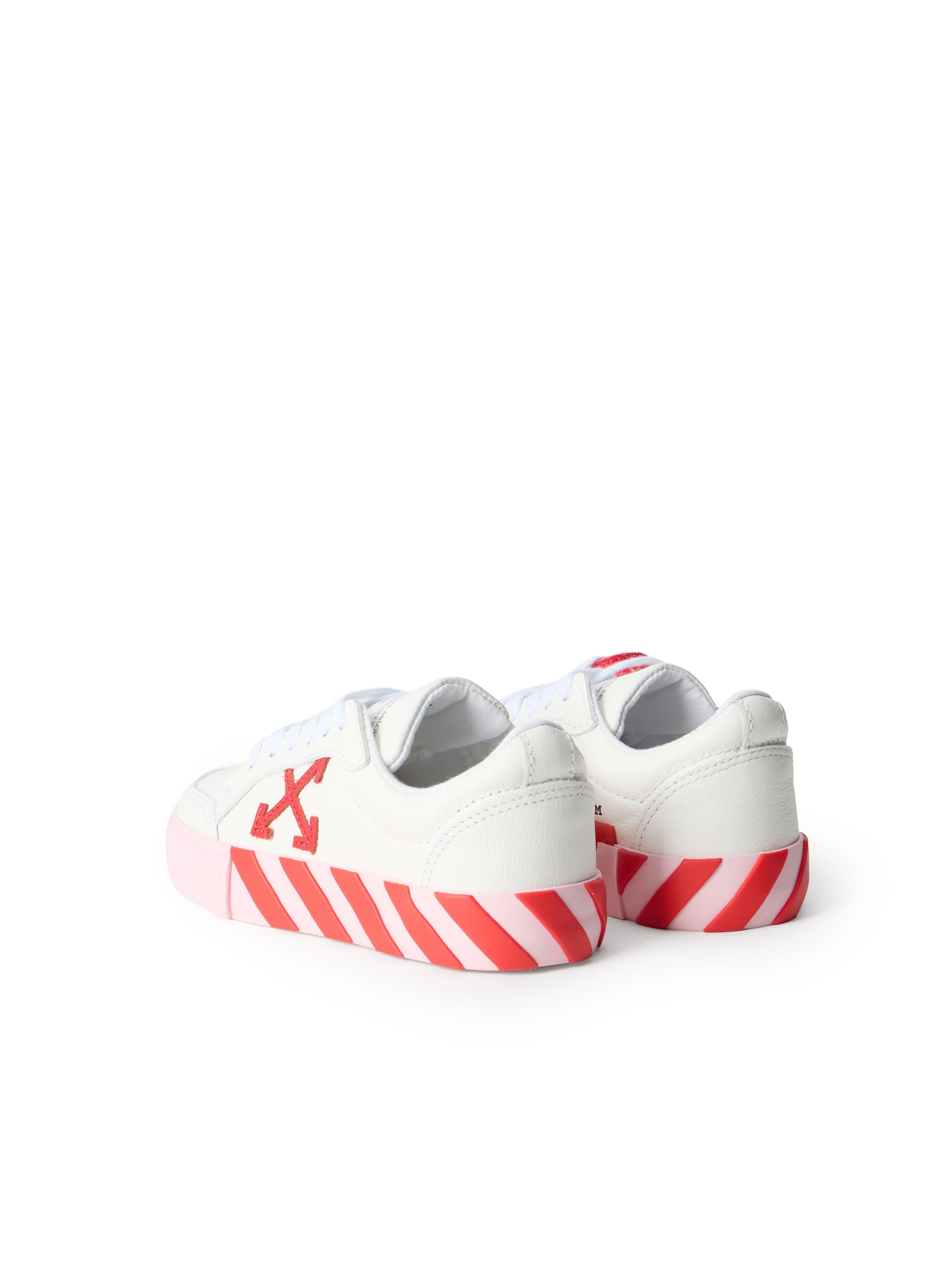 OFF WHITE Vulcanized Low Sneakers WHITE - SOFT PINK OGIA001S26LEA001