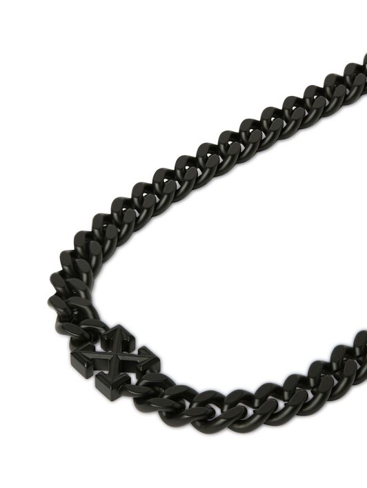OFF WHITE Black Arrow Chain Necklace BLACK OMOB15MC99MET001