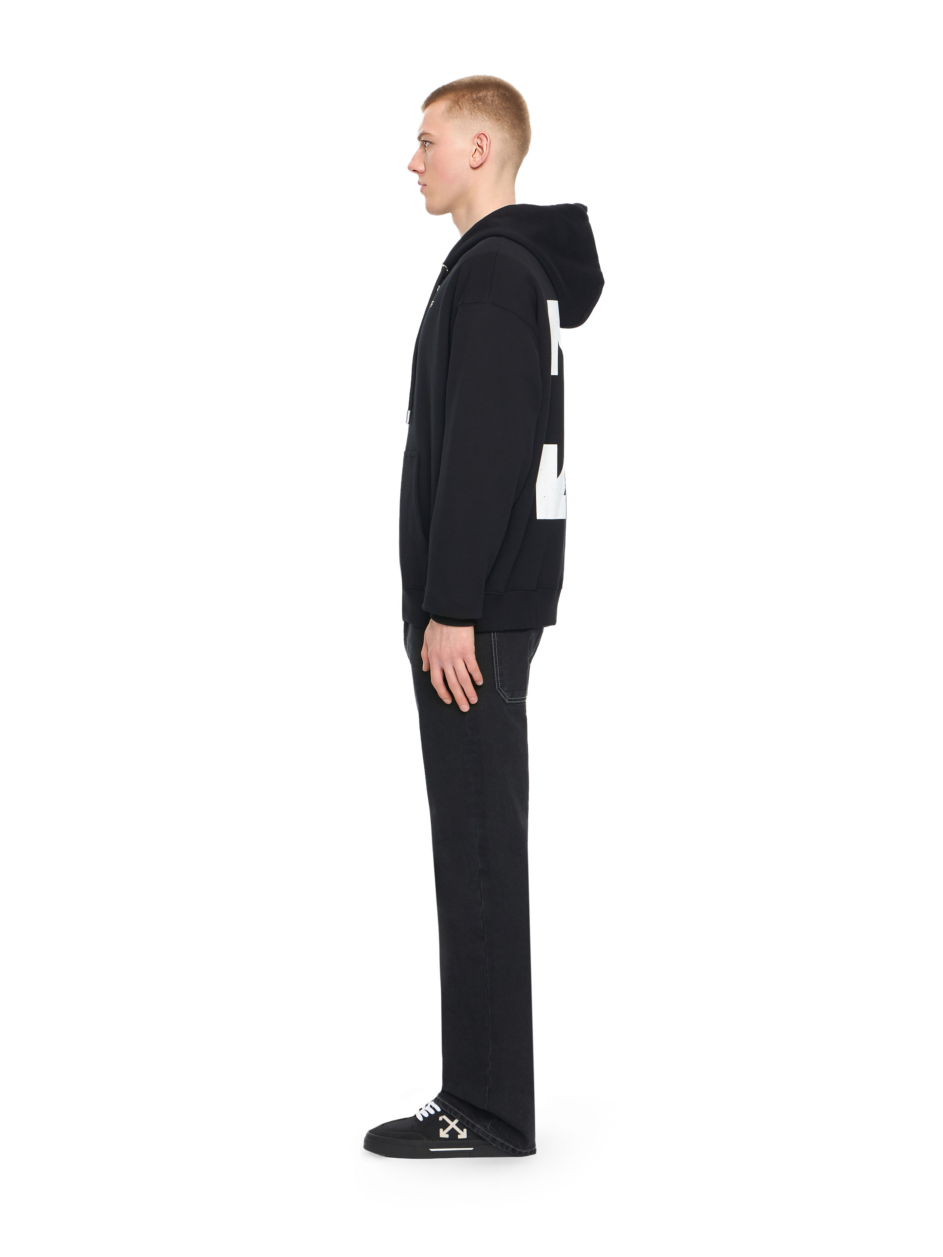 Graphic Full Zip Hoodie in BLACK for Men | Off-White™