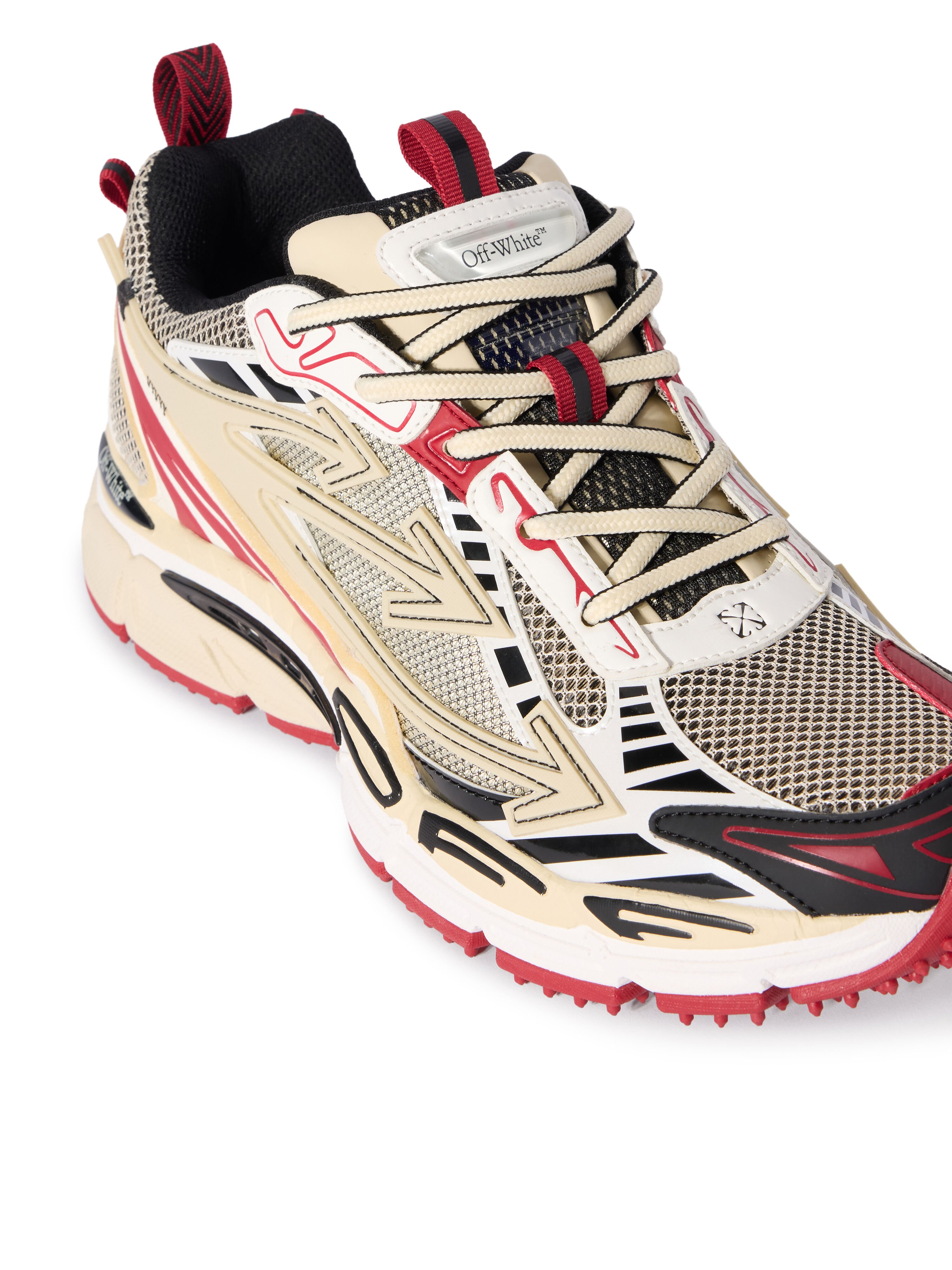 OFF WHITE Be Right Back Sneakers SAND - RED OMIA295F25FAB005