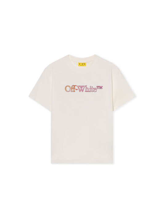 Diagonal Watercolor Logo T-Shirt OFF WHITE Diagonal Watercolor Logo T-Shirt WHITE - MULTICOLOR OGAA001F25JER00C