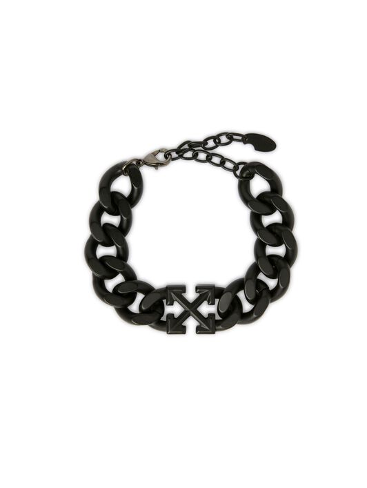 OFF WHITE Schwarzes Pfeil Kettenarmband SCHWARZ OMOA10IC99MET001