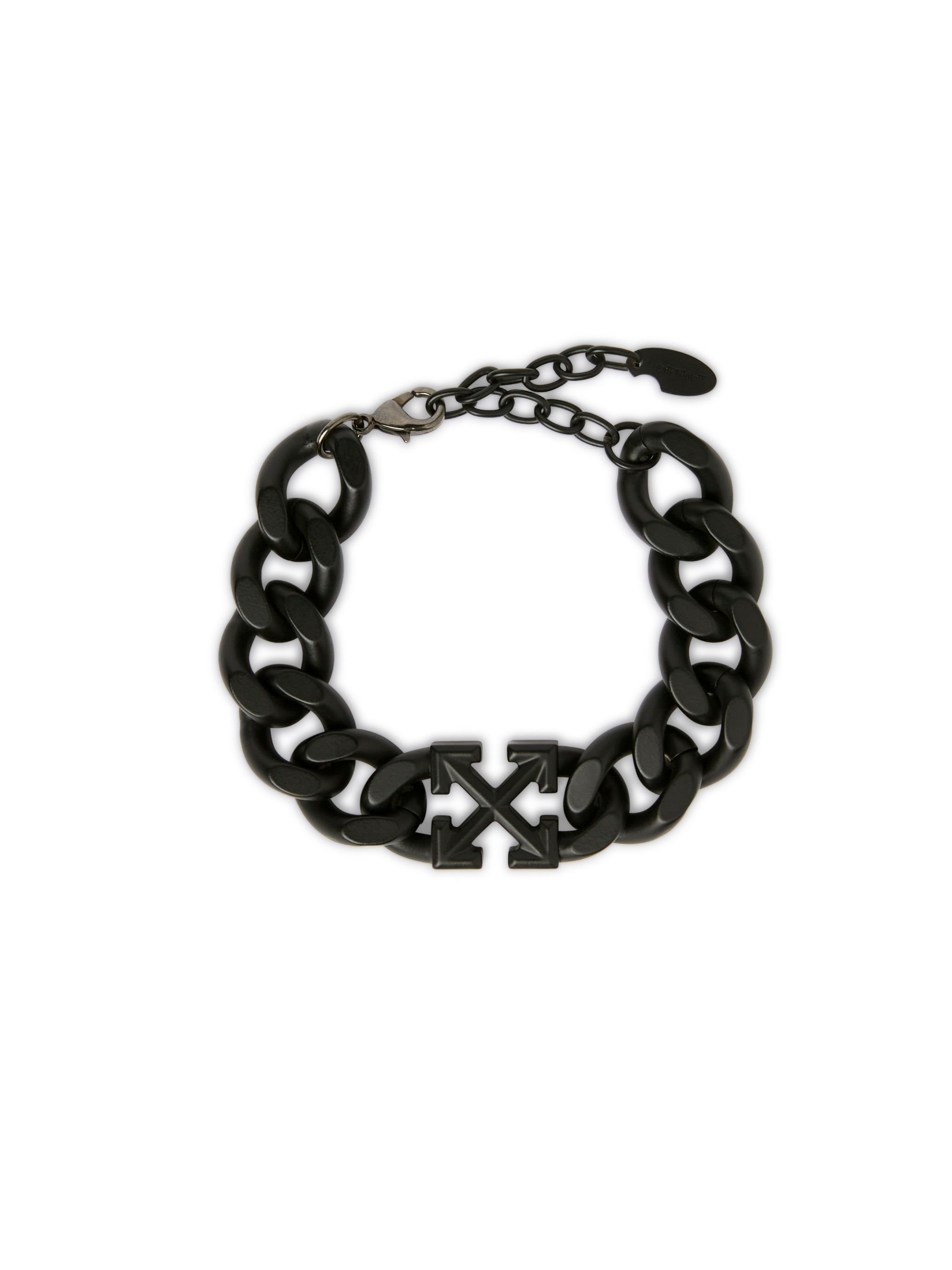 OFF WHITE Schwarzes Pfeil Kettenarmband SCHWARZ OMOA10IC99MET001
