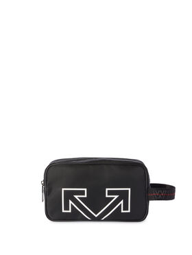 OFF WHITE Heritage Toiletry Pouch BLACK OMND09BC99LEA001