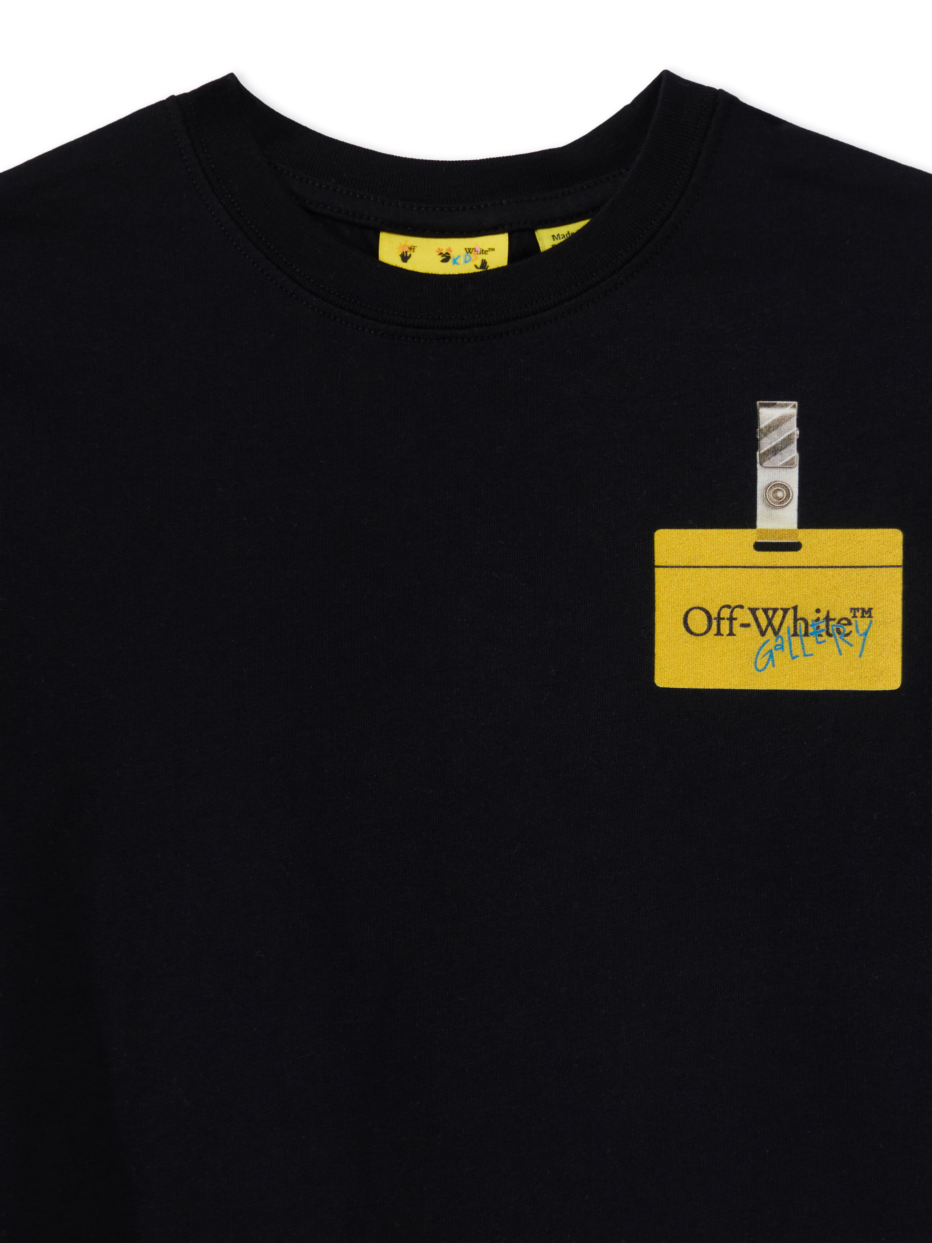 OFF WHITE Arrow Tape T-Shirt BLACK 44BAA002F26J005