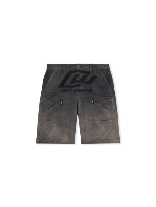 OFF WHITE OWR Gradient Carpenter Shorts BLACK 44XCS005S26F001