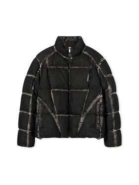 OFF WHITE Bookish Racing Puffer Jacket HIGHLIGHTED BLACK 44MED06DF26D001