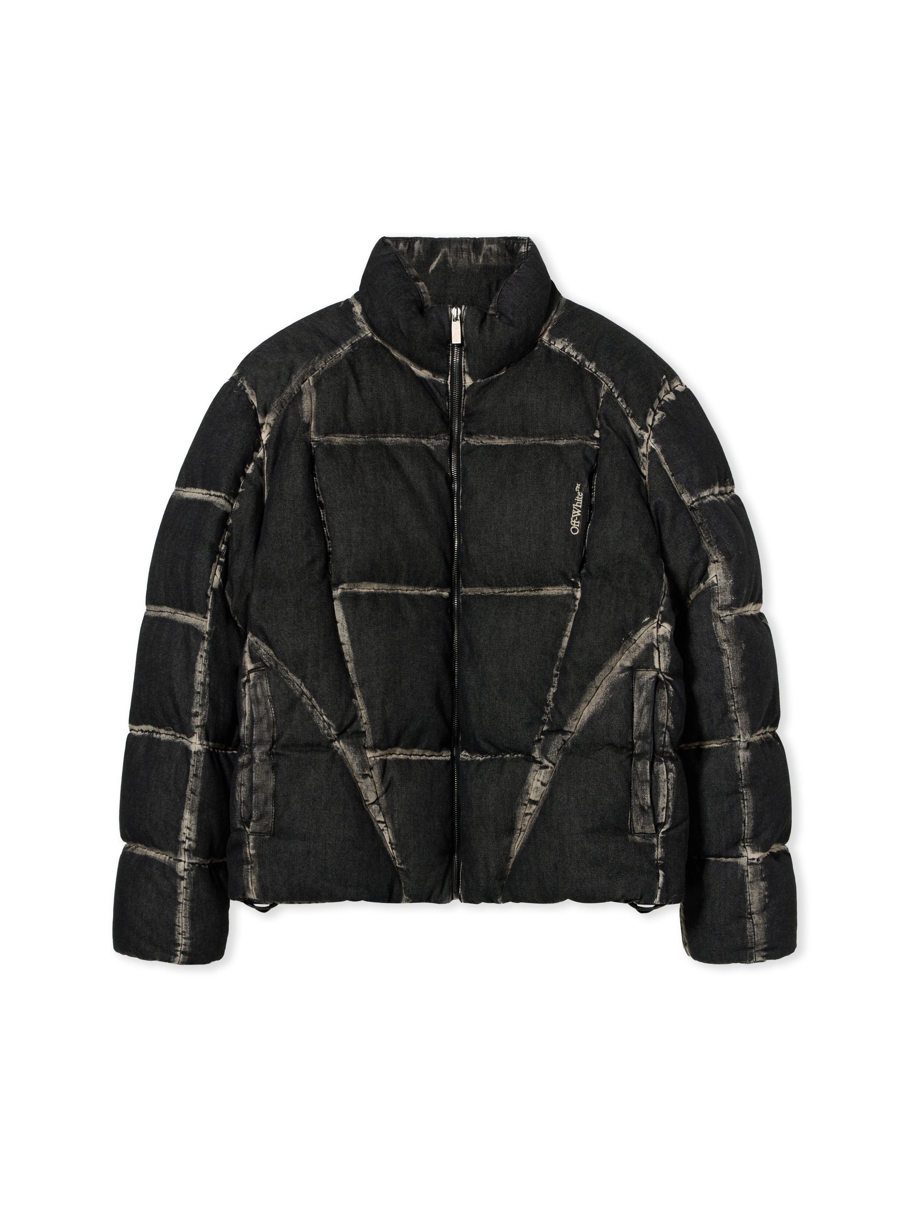 OFF WHITE Bookish Racing Puffer Jacket HIGHLIGHTED BLACK 44MED06DF26D001