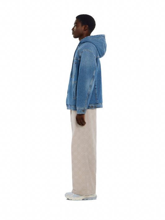 Bookish Padded Denim Jacket OFF WHITE Bookish Padded Denim Jacket LIGHT MEDIUM BLUE 44MYE09SF26D002