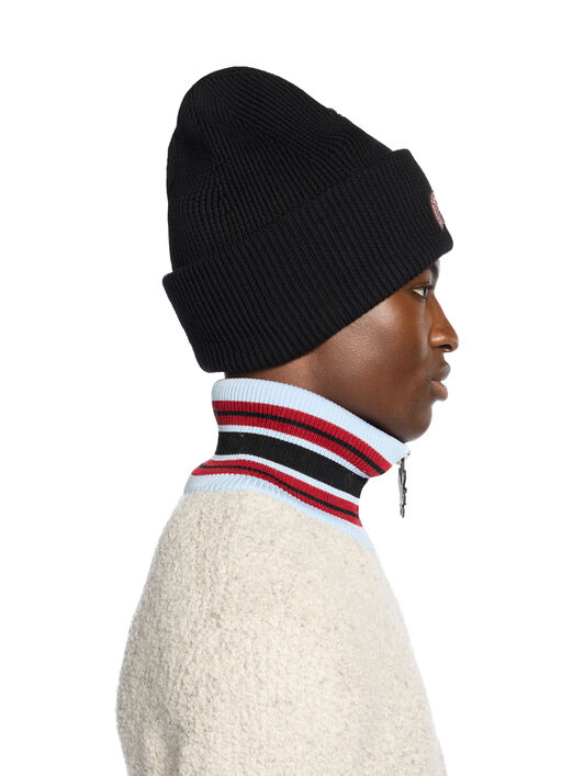 OFF WHITE Mix Logos Knit Beanie BLACK - MULTICOLOR OMLC030F25KNI001
