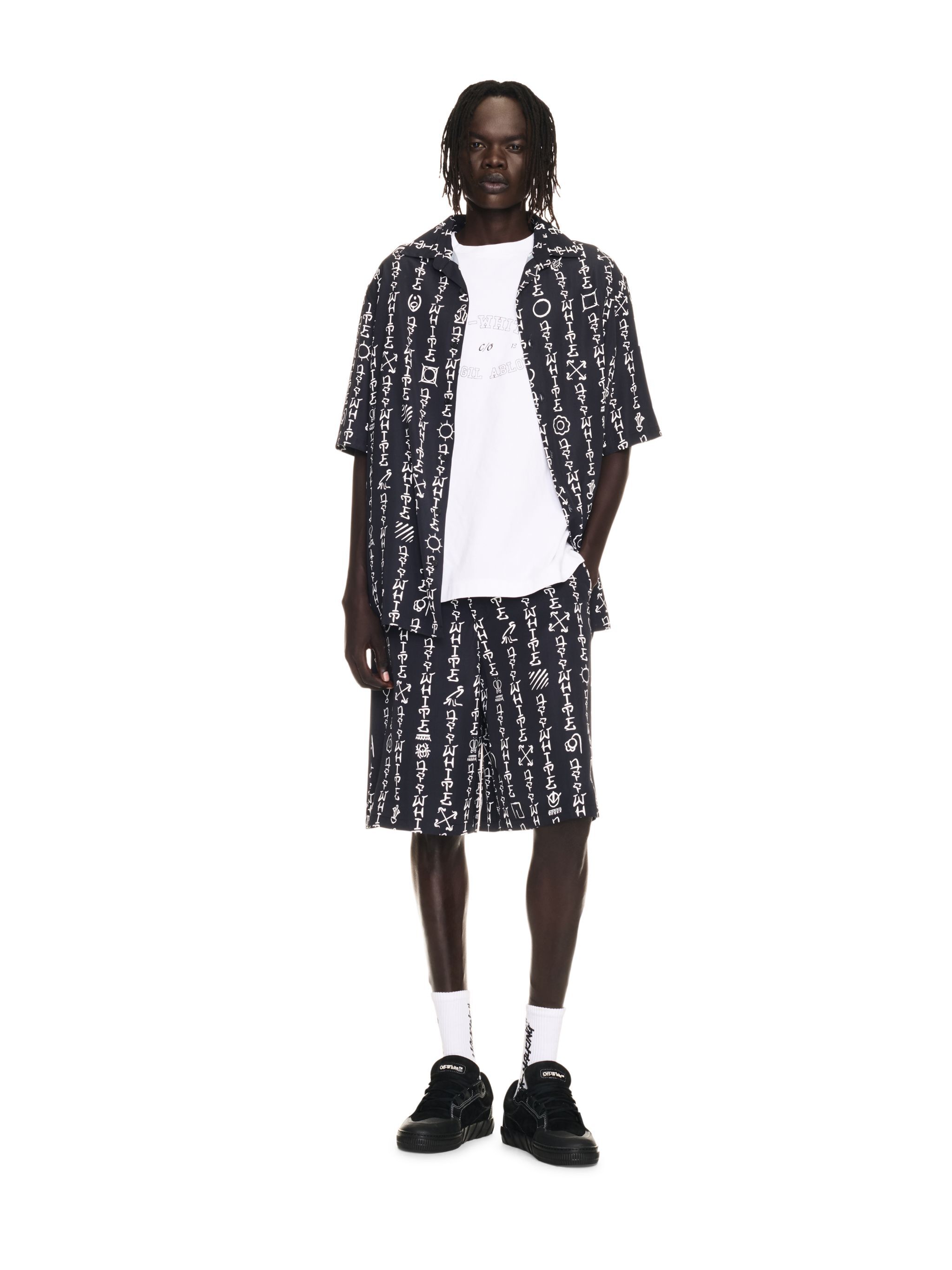 OFF WHITE College Skate S/S Tee WHITE OMAA120F24JER00M