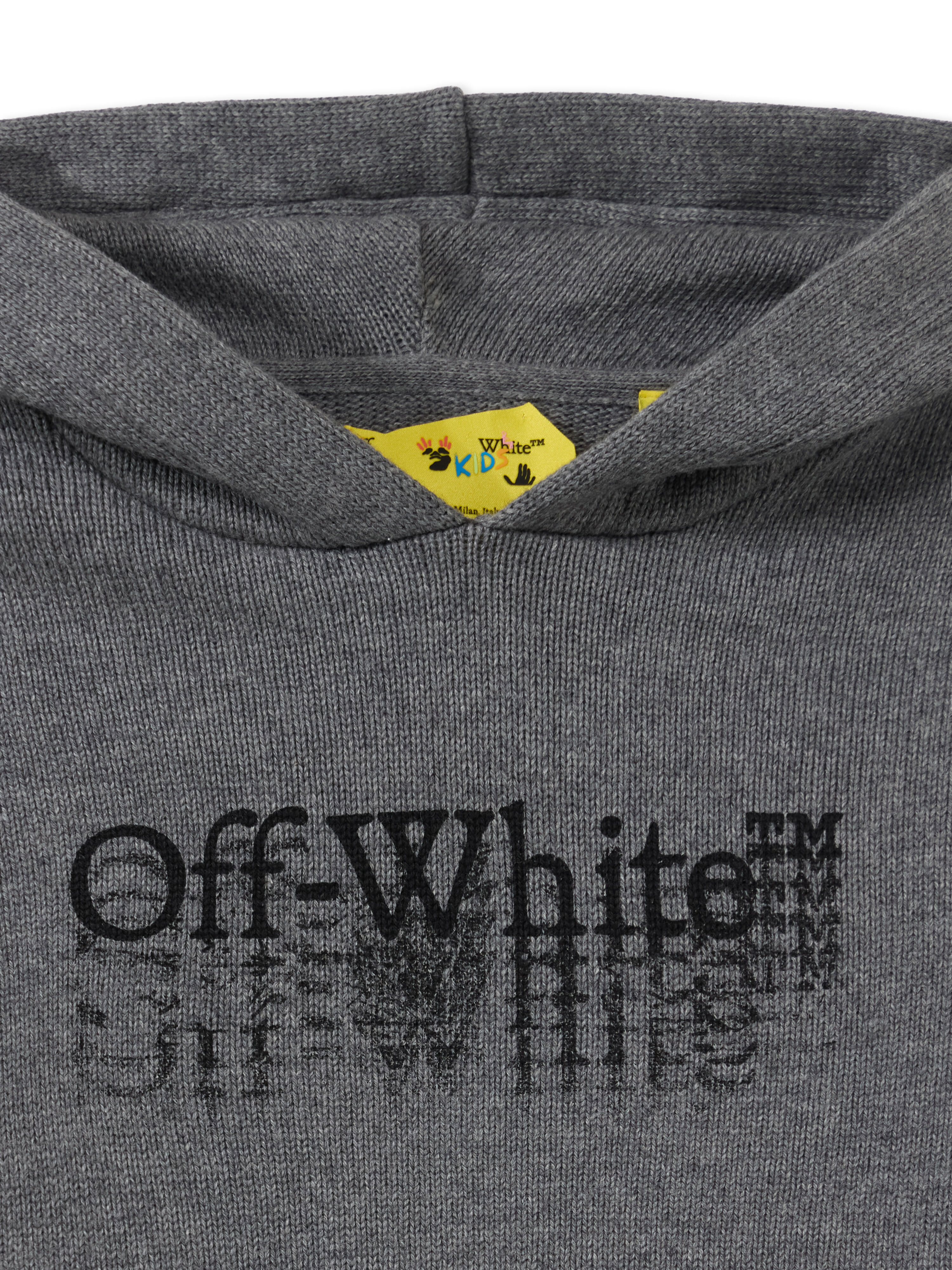 Big Bookish Stamp Knit Hoodie OFF WHITE Big Bookish Stamp Knit Hoodie GREY MELANGE 44BHU001F26K001