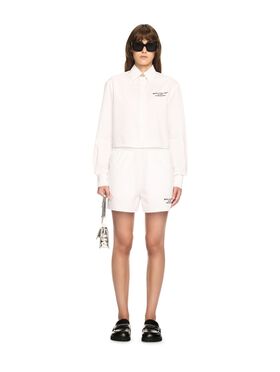 OFF WHITE Camicia Boxy Bianca A Maniche Lunghe In Popeline BIANCO OWGE02AS25FAB001