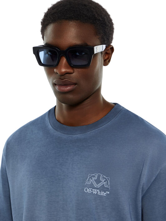 T-Shirt Skate Offline Half Arrow OFF WHITE T-Shirt Skate Offline Half Arrow CLOUD BLU GRAPHITE 44MAA120F26J01F