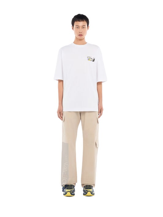 Industrial Arrow Skate T-Shirt OFF WHITE Industrial Arrow Skate T-Shirt WHITE 44MAA120F26J00Z
