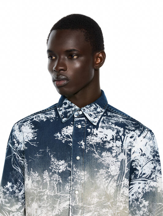 City Nature Regular Denim Shirt OFF WHITE City Nature Regular Denim Shirt OMBRE BLEACH BLUE 44MYD05YF26D004