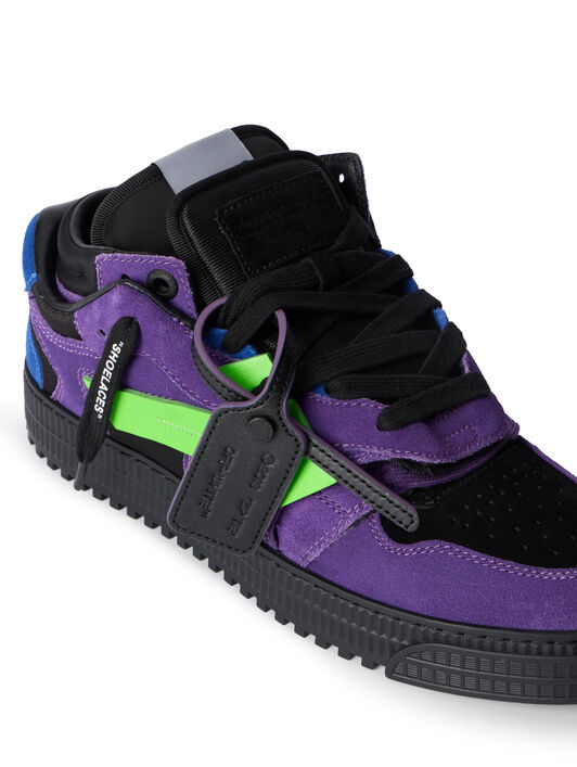 OFF WHITE 3.0 Floating Arrow Sneakers DARK BLUE - LIME OMIA244C99LEA001