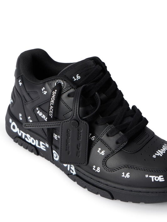 Out Of Office Sneakers OFF WHITE Out Of Office Sneakers BLACK - WHITE OMIA189F25LEA007