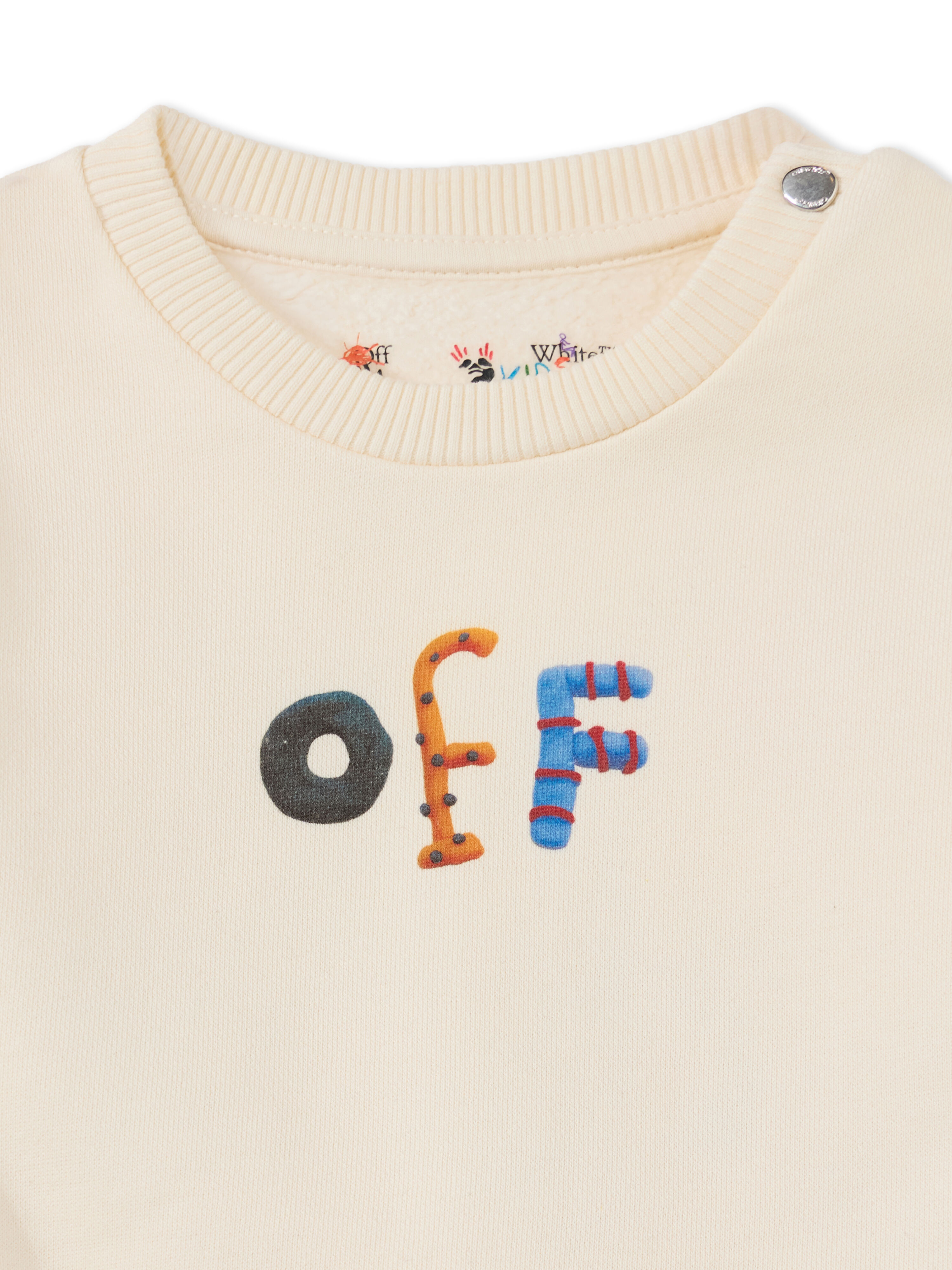Logo Pongo Crewneck Sweatshirt OFF WHITE Logo Pongo Crewneck Sweatshirt EGRET 44GXC001F26F001