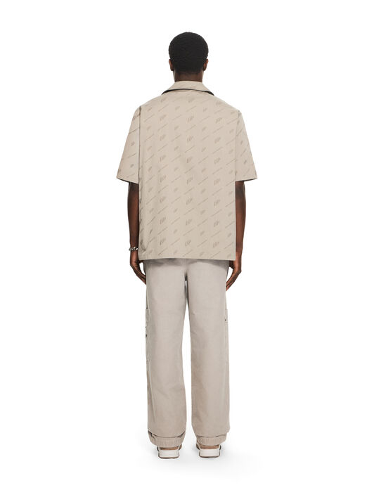 OFF WHITE OWR Jacquard Bowling Shirt STONE 44XGG01FS26F008