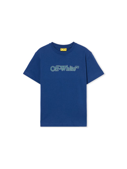 Big Bookish Crackle Logo T-Shirt OFF WHITE Big Bookish Crackle Logo T-Shirt BLUE - TEAL OBAA002F25JER001