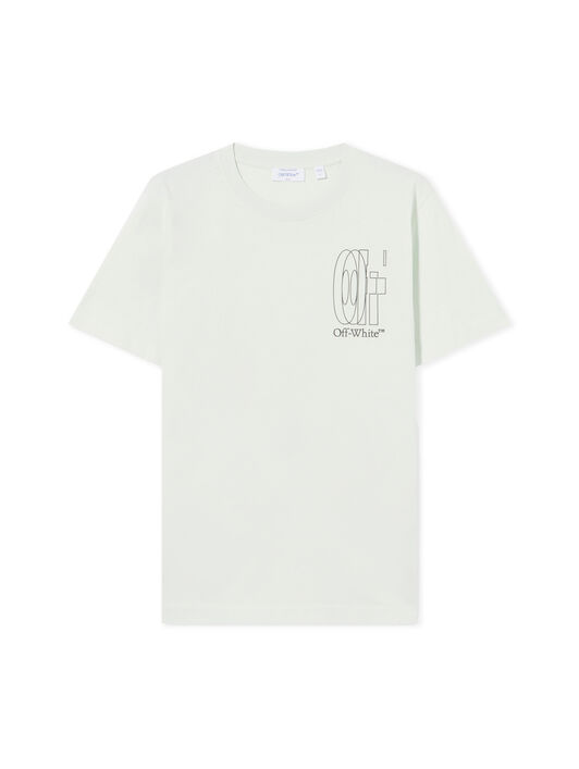 OFF WHITE Outline Double Arrow Slim T-shirt BLUEWASH 44MAA027S26J003