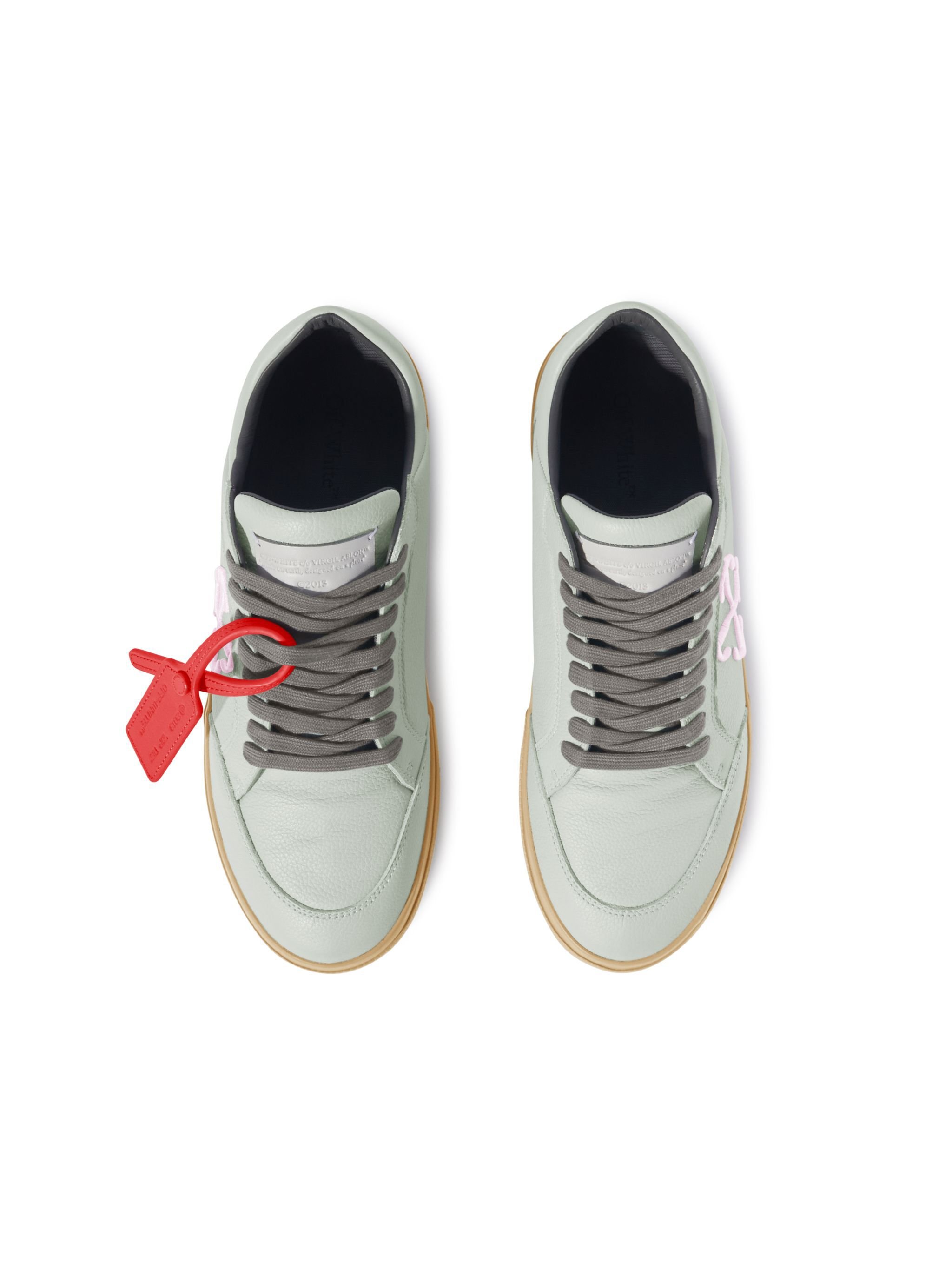 OFF WHITE New Low Vulcanized Calf Leather GREEN OMIA293F24LEA001
