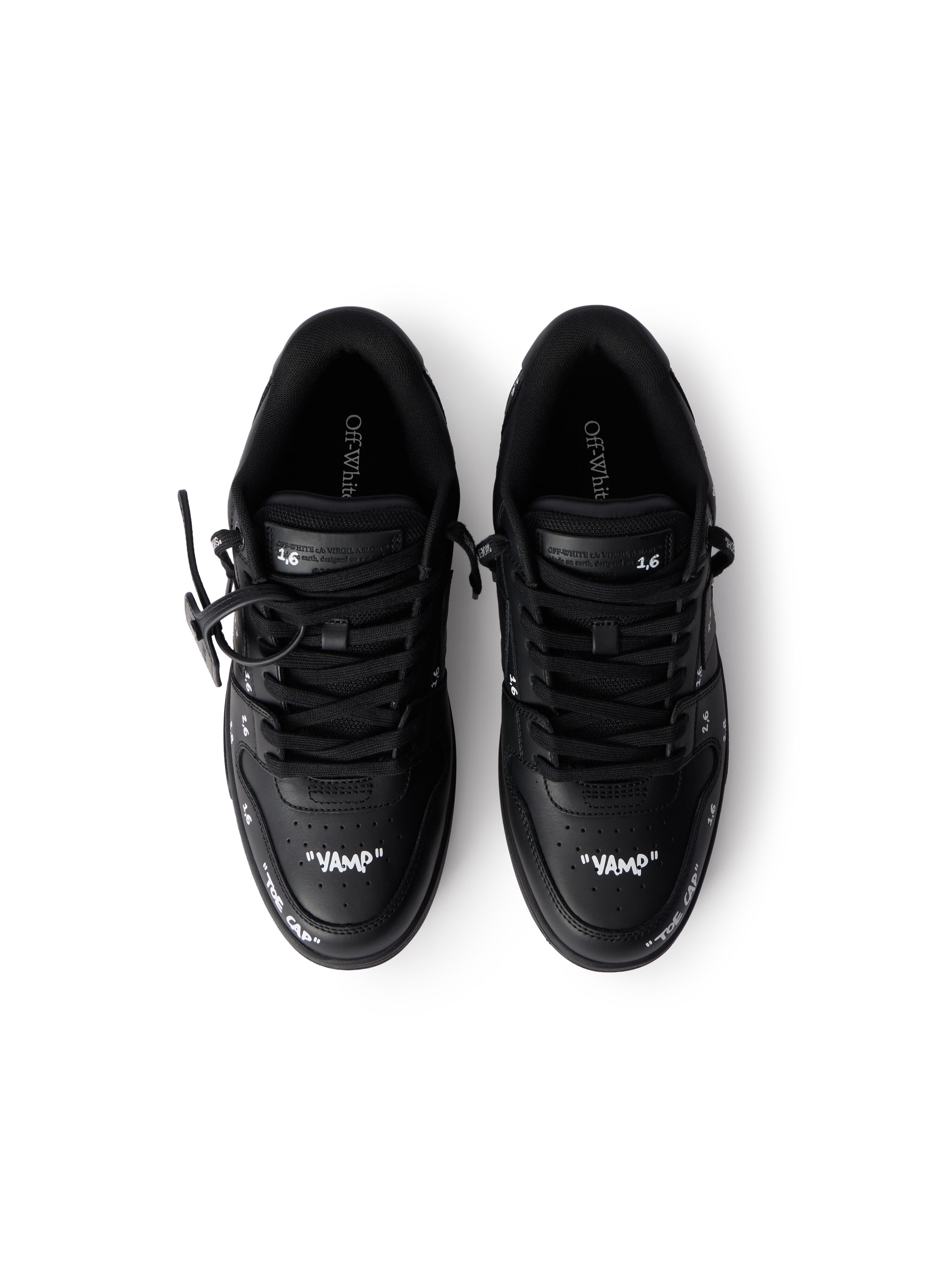 OFF WHITE Out Of Office Sneakers BLACK - WHITE OMIA189F25LEA007