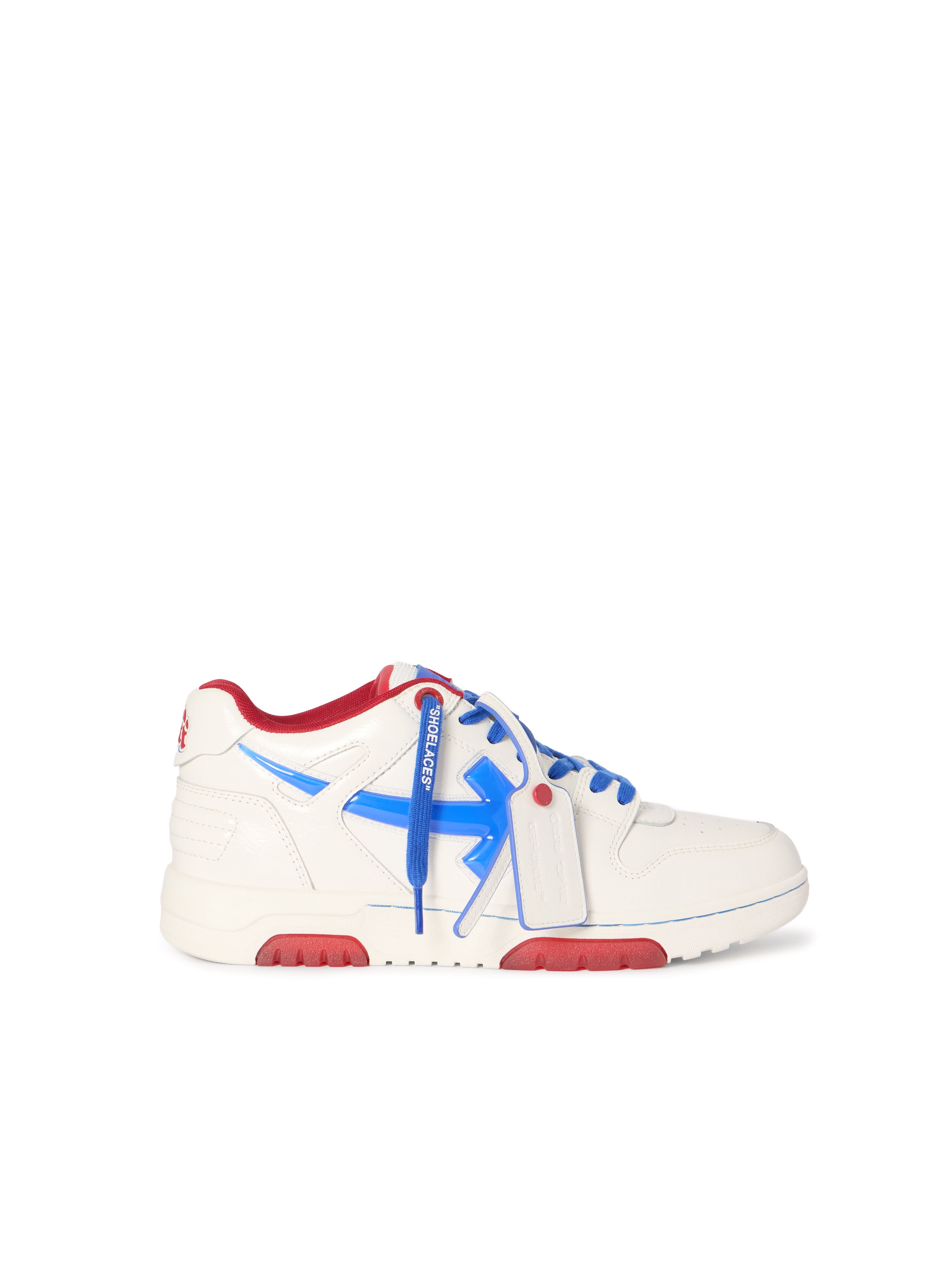 Out Of Office Bubble Arrow Sneakers OFF WHITE Out Of Office Bubble Arrow Sneakers WHITE - COBALT BLUE OMIA189S26LEA009