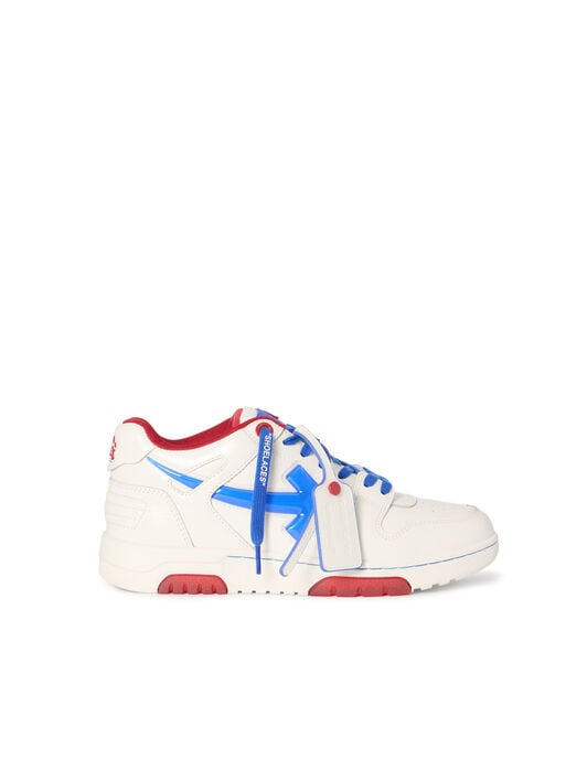 Out Of Office Bubble Arrow Sneakers OFF WHITE Out Of Office Bubble Arrow Sneakers WHITE - COBALT BLUE OMIA189S26LEA009