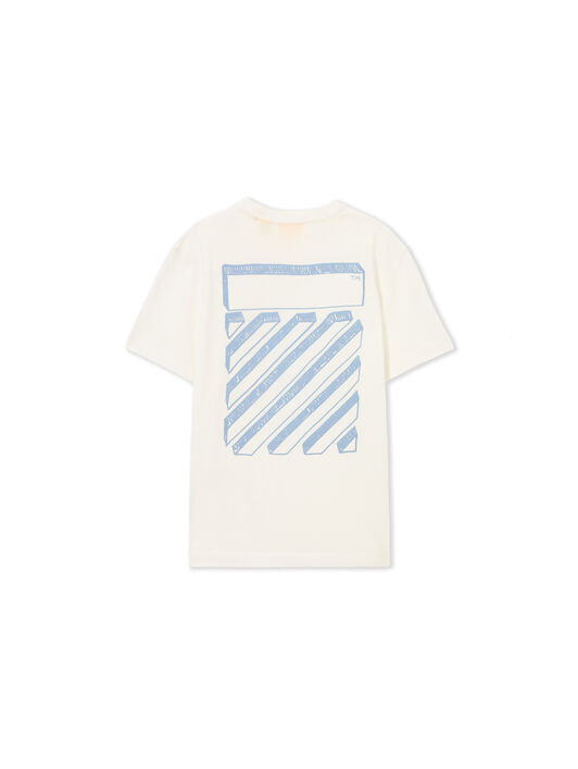 OFF WHITE Scribble Diag Tee S/S WHITE 44BAA002S26J009