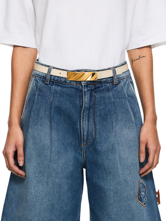 OFF WHITE Diagonal Belt 25Mm DUST OWRB13ES26LEA001
