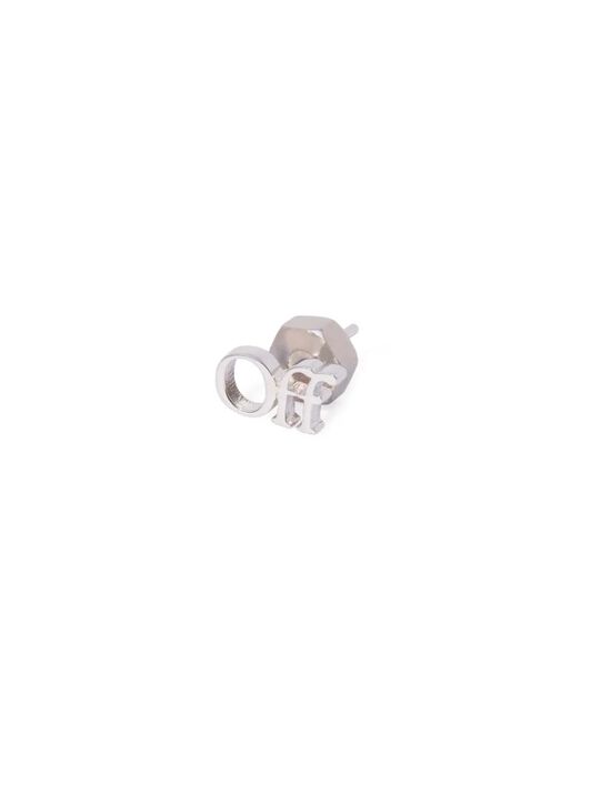OFF WHITE Logo Mono Earring SILVER OMOD063C99MET001