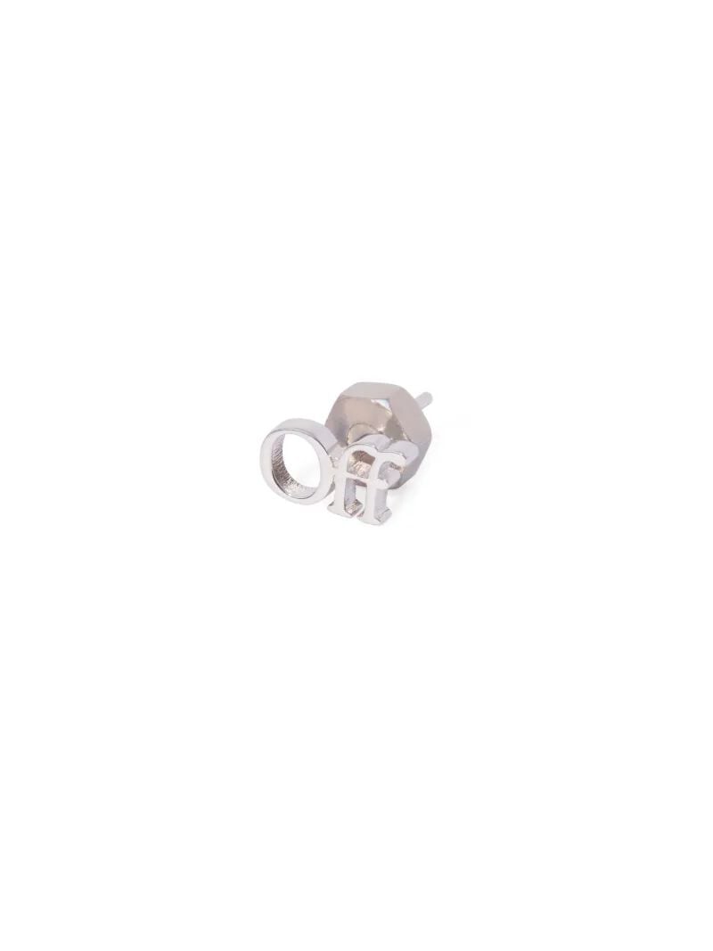 OFF WHITE Logo Mono Earring SILVER OMOD063C99MET001