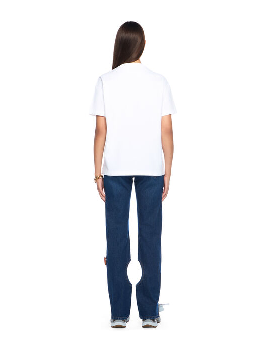 OFF WHITE Bookish Flowers Logo Tee WHITE OWAA089F25JER002