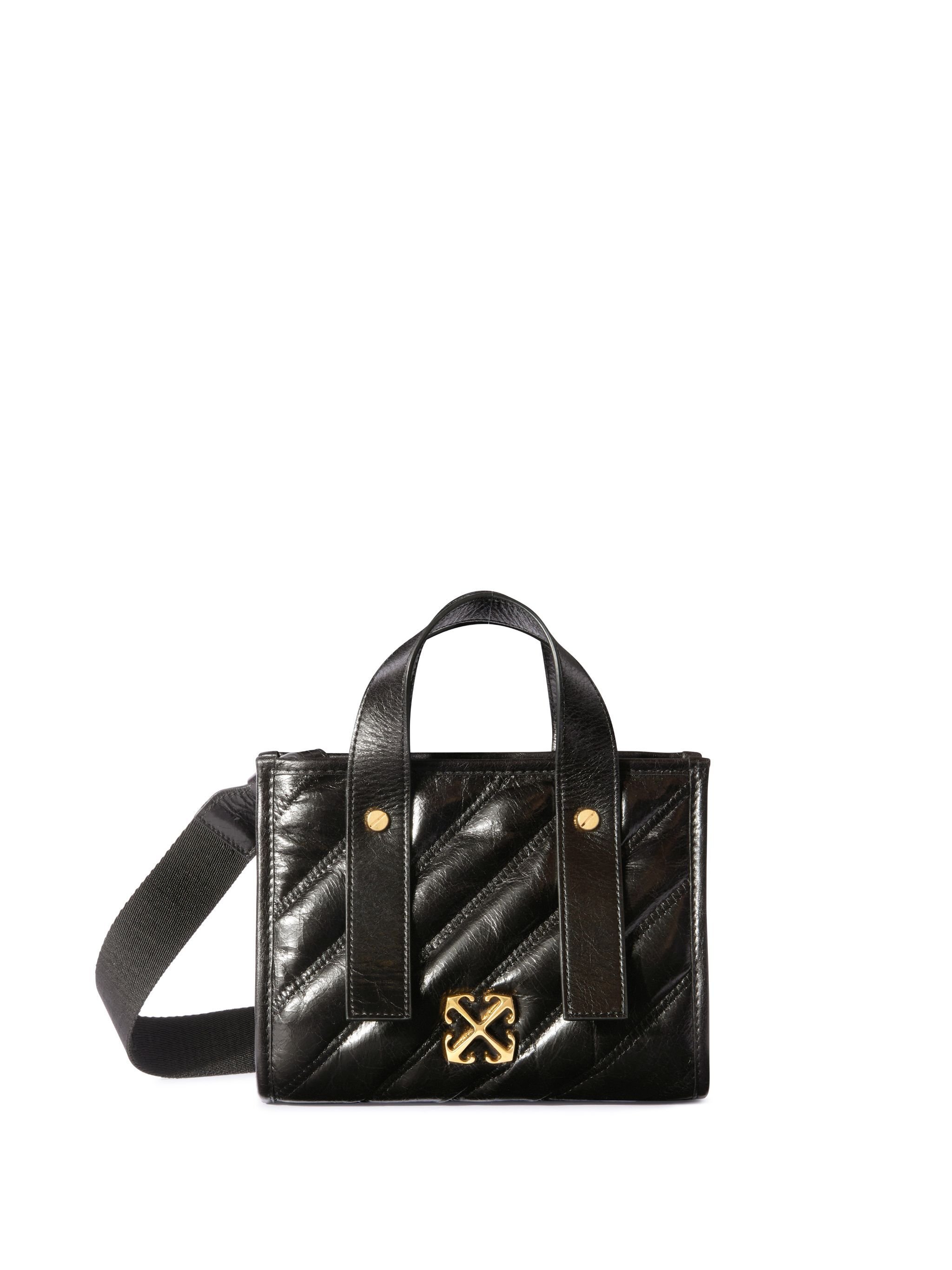 OFF WHITE Black Quilted Tote Bag BLACK OWNA238C99LEA001