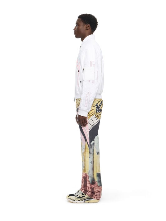 OFF WHITE All-over Moneyworld Slim Relax Jeans MULTICOLOR 44MYA18JZ26D001