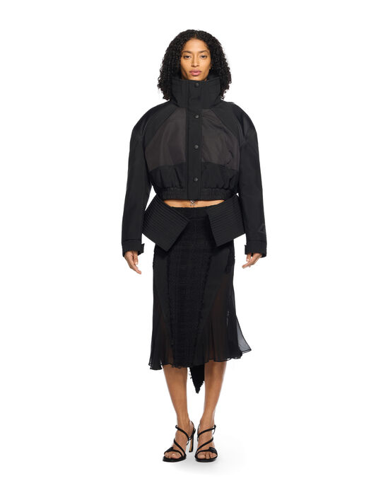 OFF WHITE Tweed Star Skirt BLACK - NO COLOR OWCW00XW25FAB002